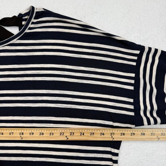 Weekend Suzanne Betro Striped Top Tie Sleeves & Back Nautical Plus Size 3X NWT - Picture 9 of 10